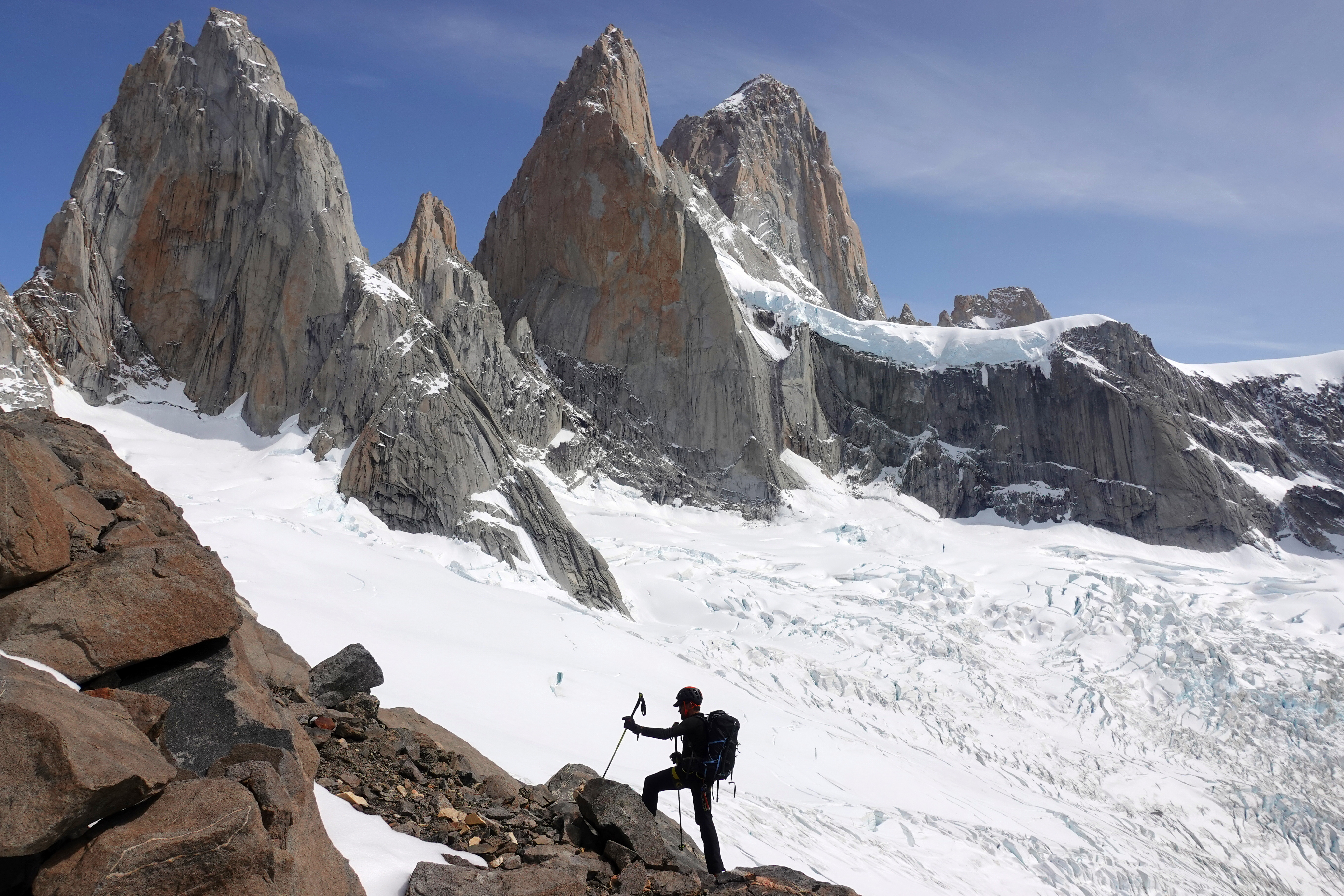 En Patagonie avec les militaires du GMHM et Sylvain Tesson dans le massif du Fitz Roy