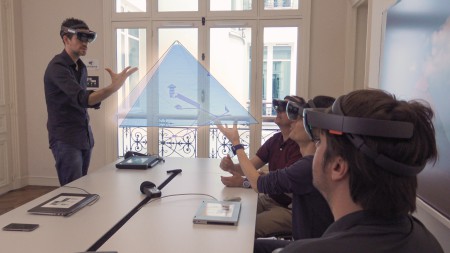 Presentation of the results of Scan Pyramids in augmented reality